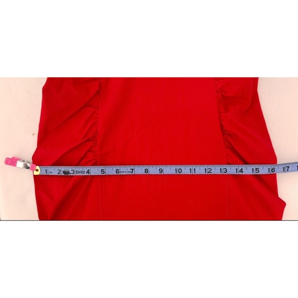New Dow Boutique Classic Collection Sexy Red 50's Retro Pencil Dress, L - Picture 13 of 15